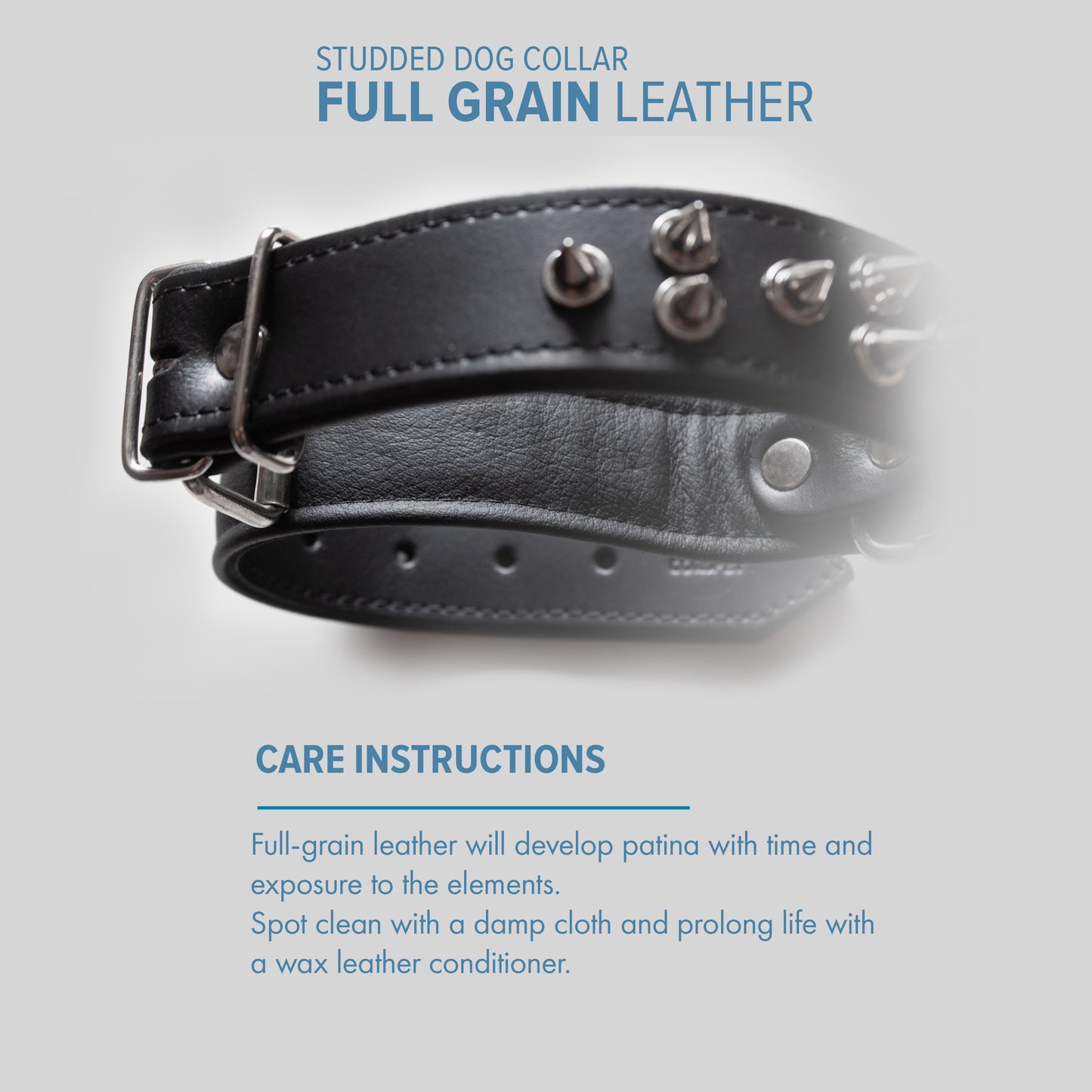 Full Grain  Leather Dog Collar